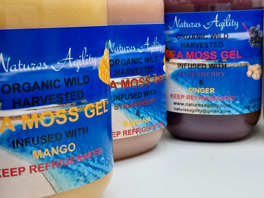 Sea Moss Gel Real Organic Fruit Flavors