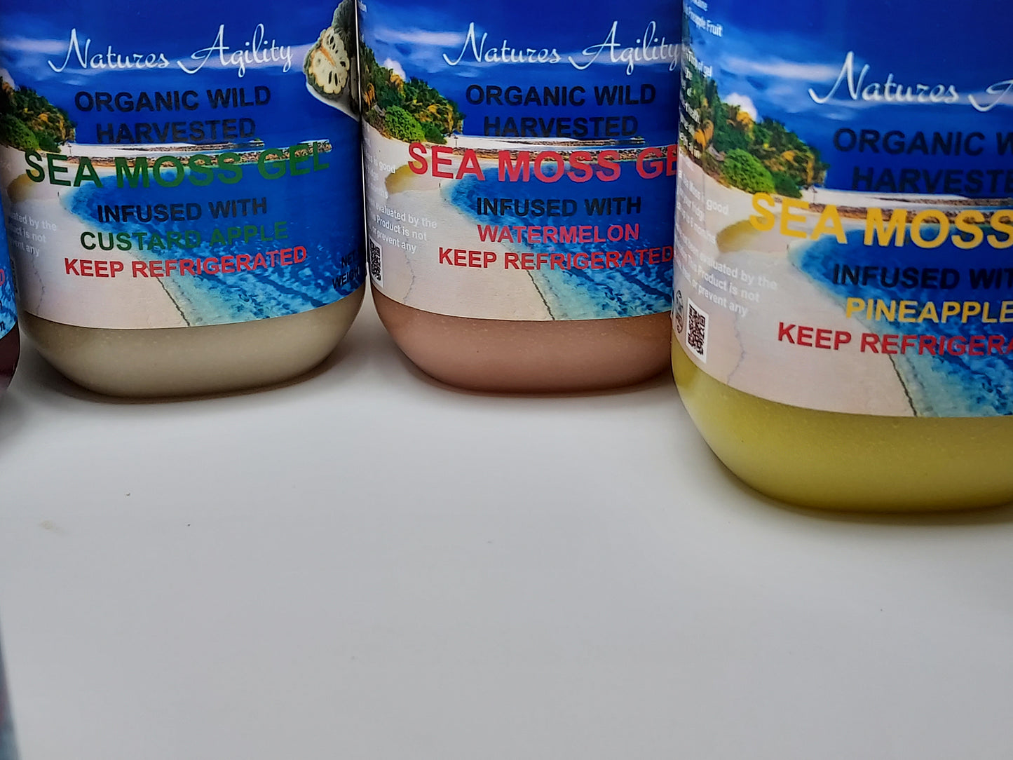 Sea Moss Gel Real Organic Fruit Flavors