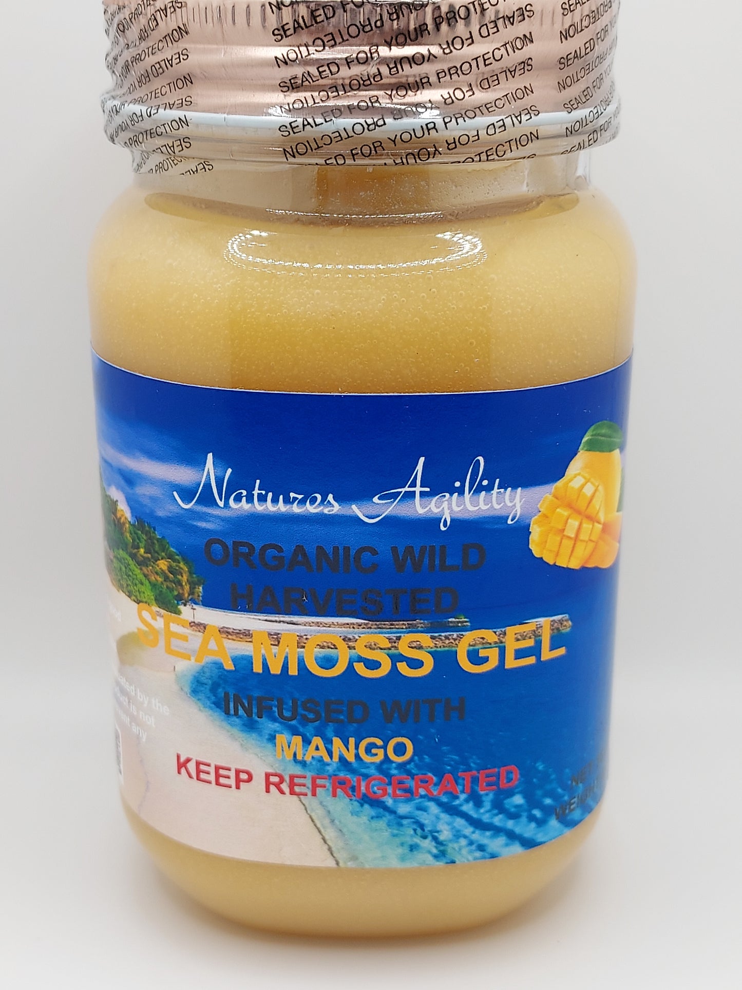 Sea Moss Gel Real Organic Fruit Flavors